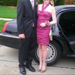 BCBG pink cocktail dress